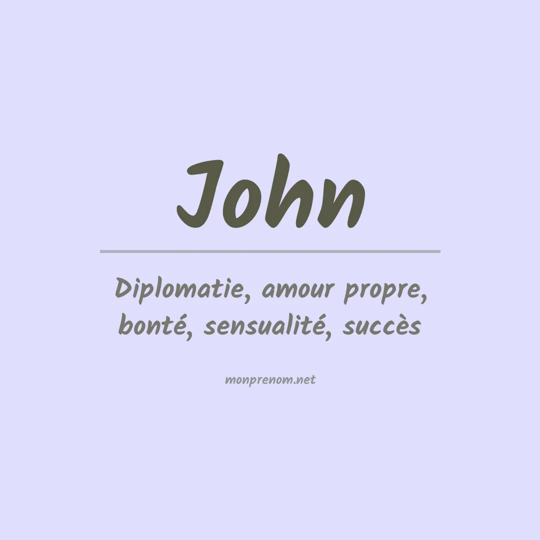 Prénom John