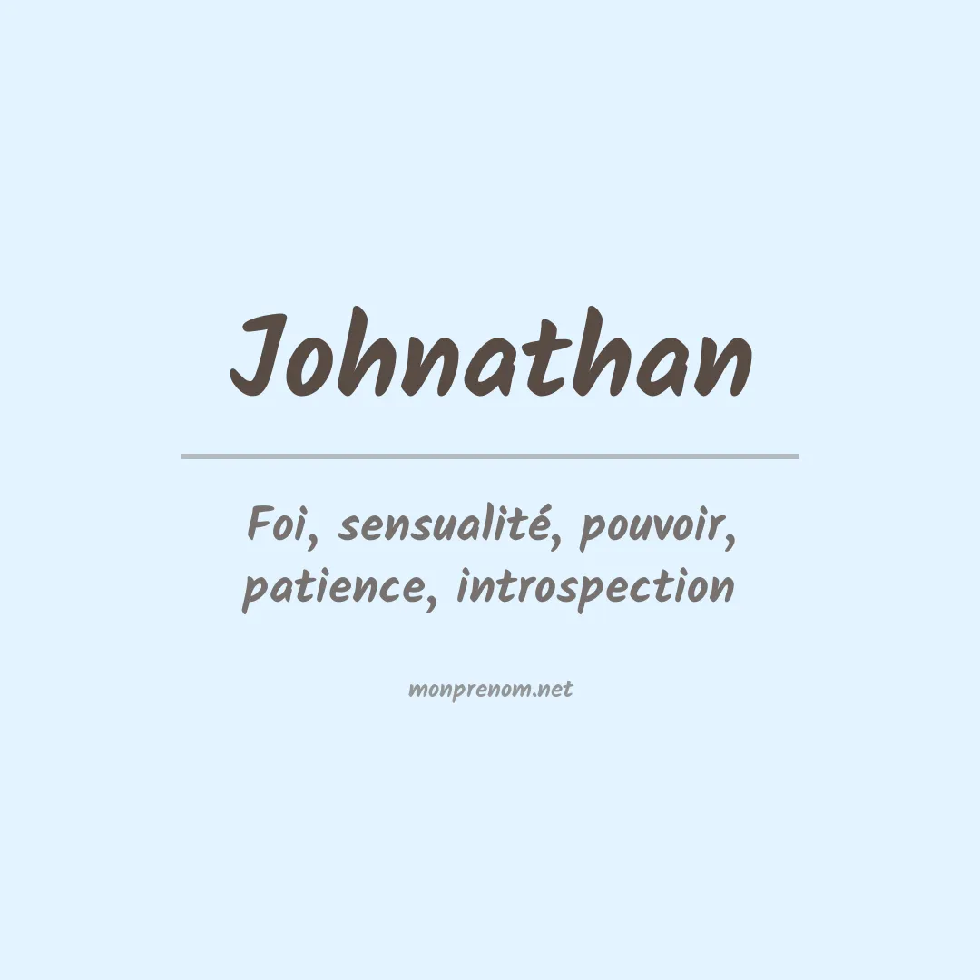 Prénom Johnathan