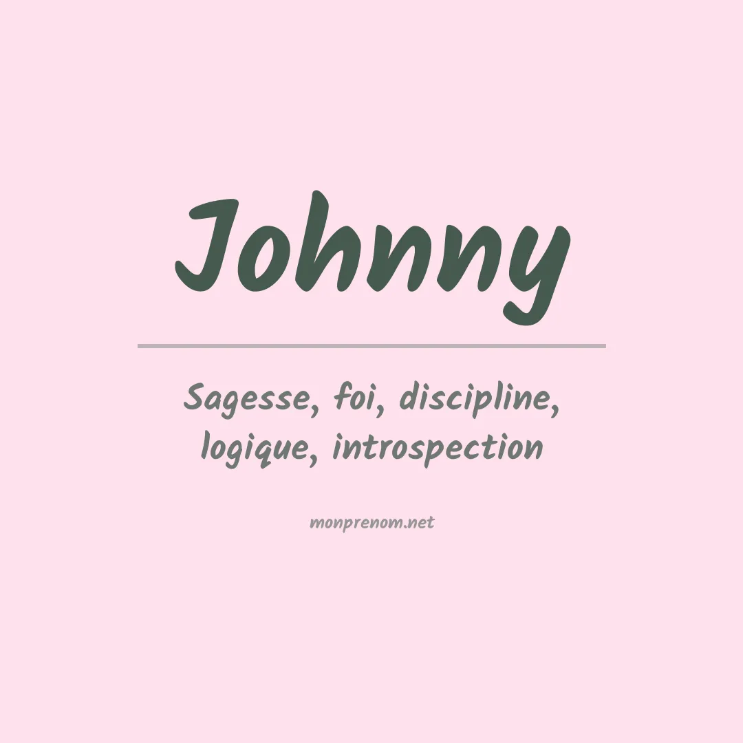 Prénom Johnny