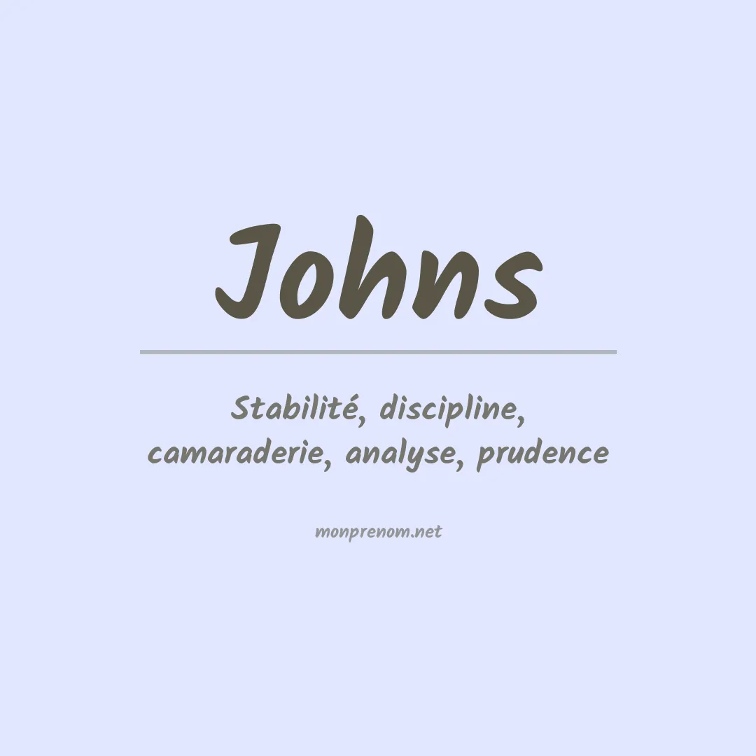 Prénom Johns