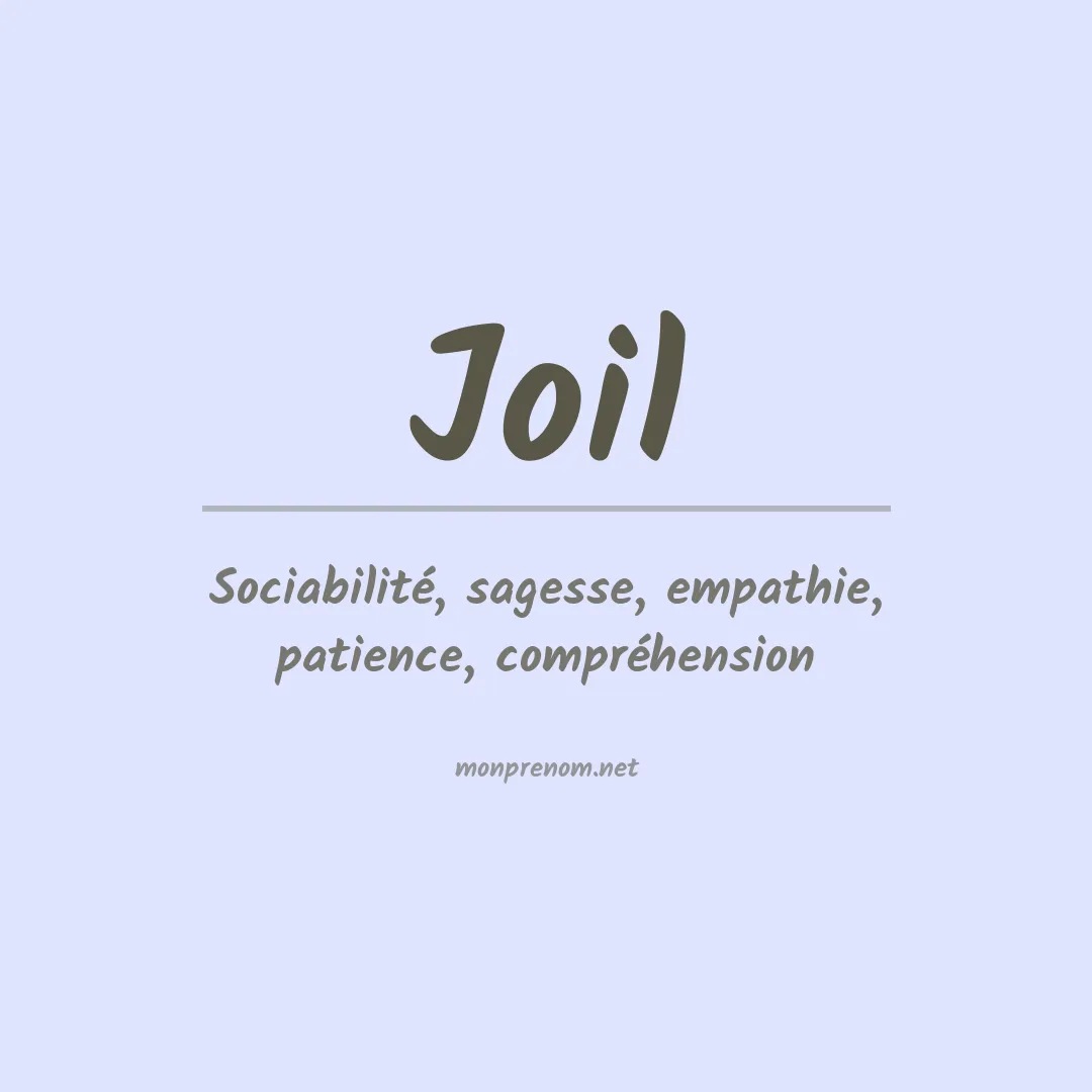 Prénom Joil