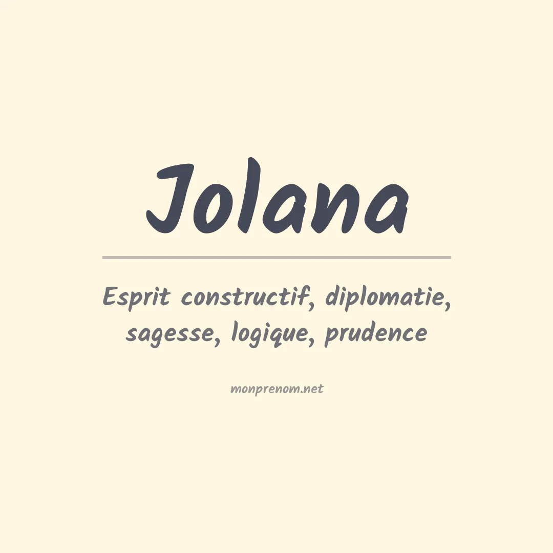 Prénom Jolana