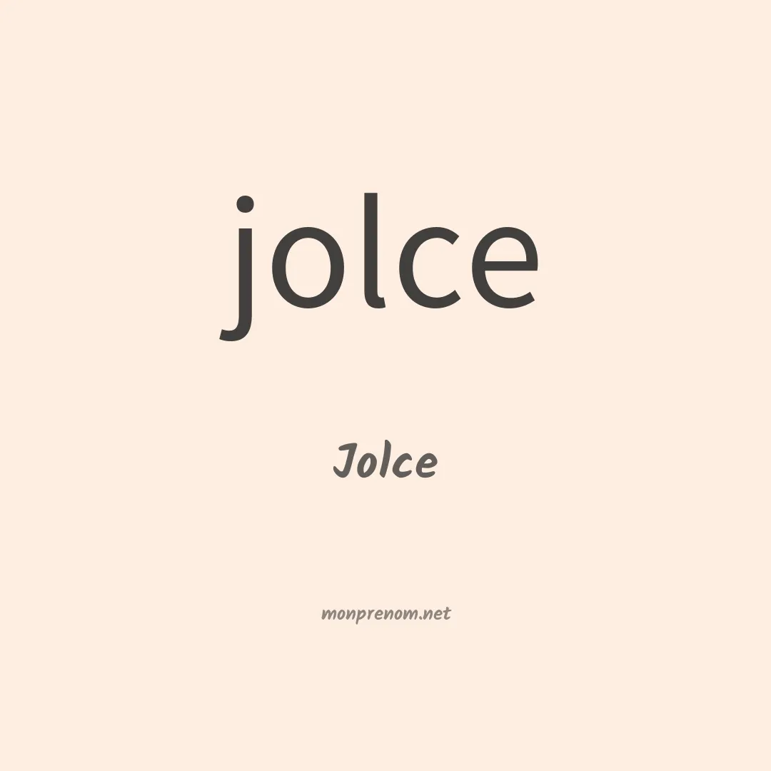 Jolce en chinois
