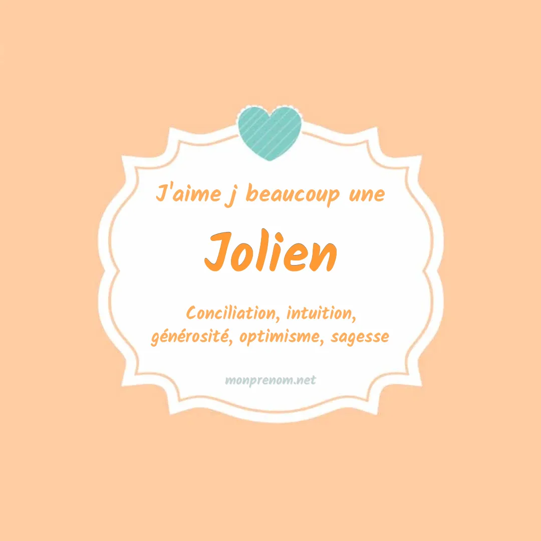 J'aime beaucoup Jolien