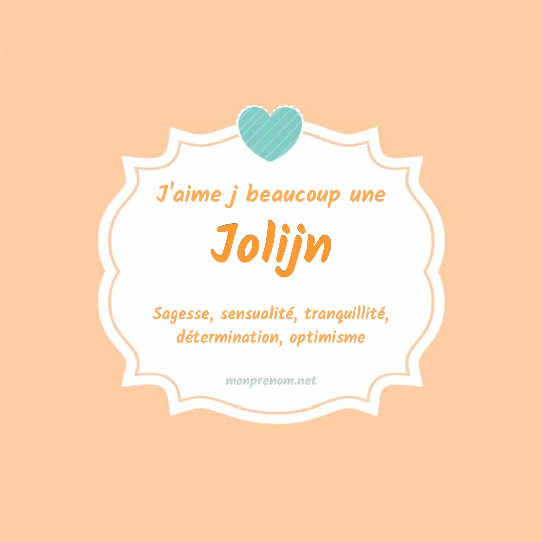 J'aime beaucoup Jolijn