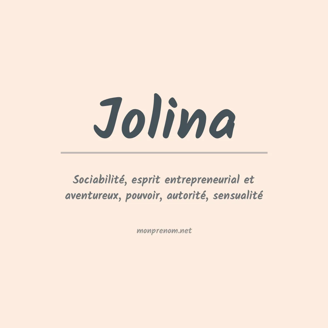 Prénom Jolina