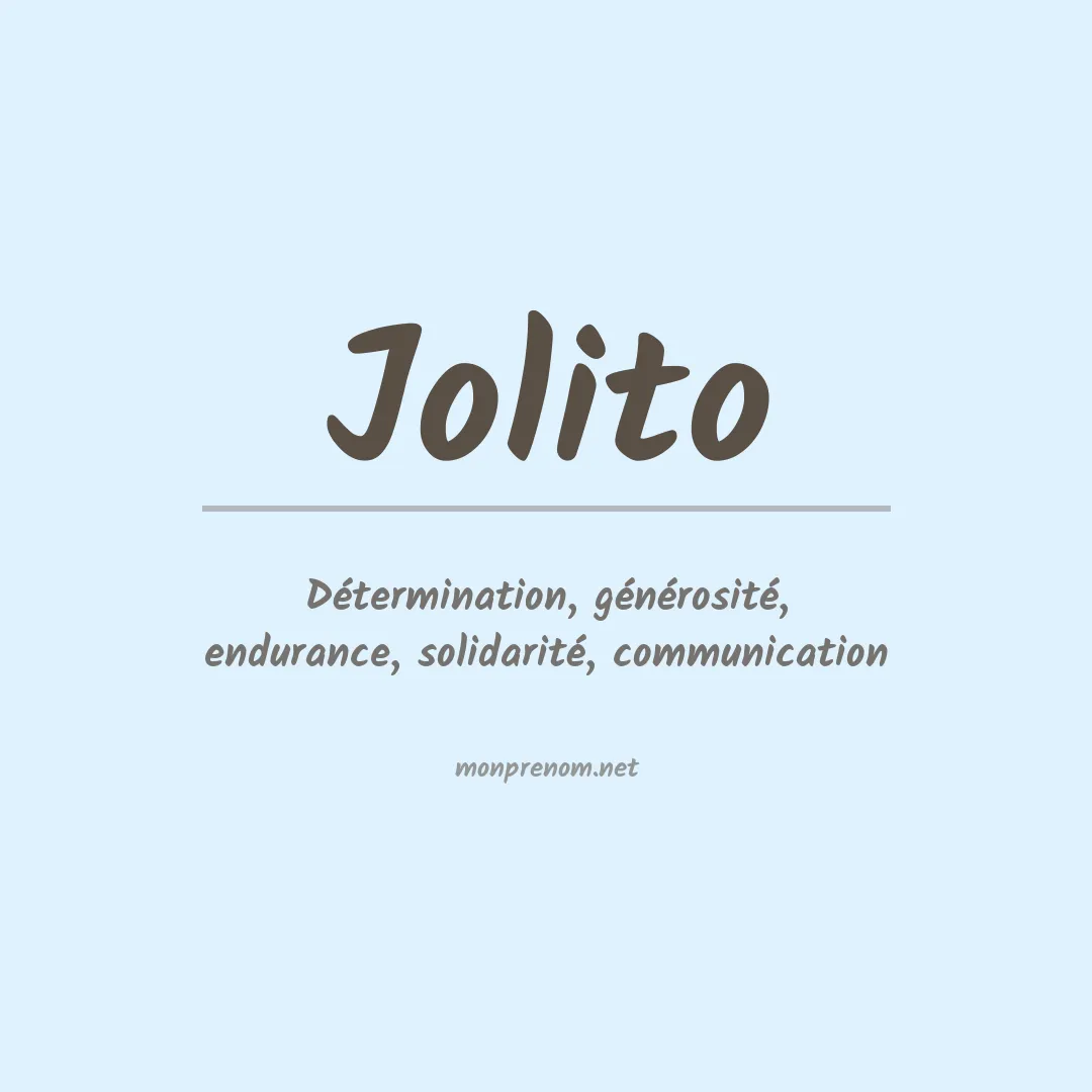 Prénom Jolito