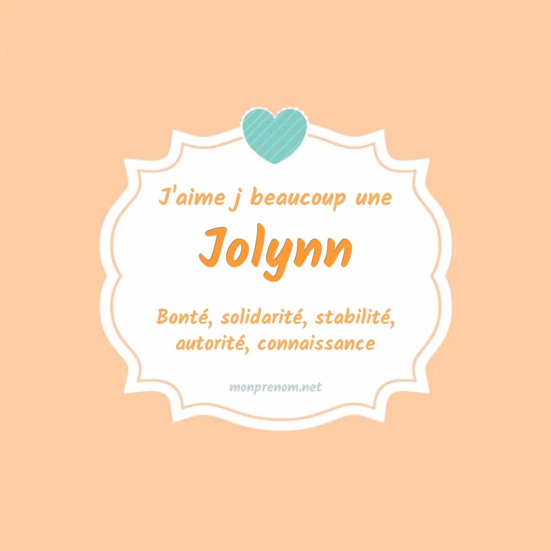 J'aime beaucoup Jolynn