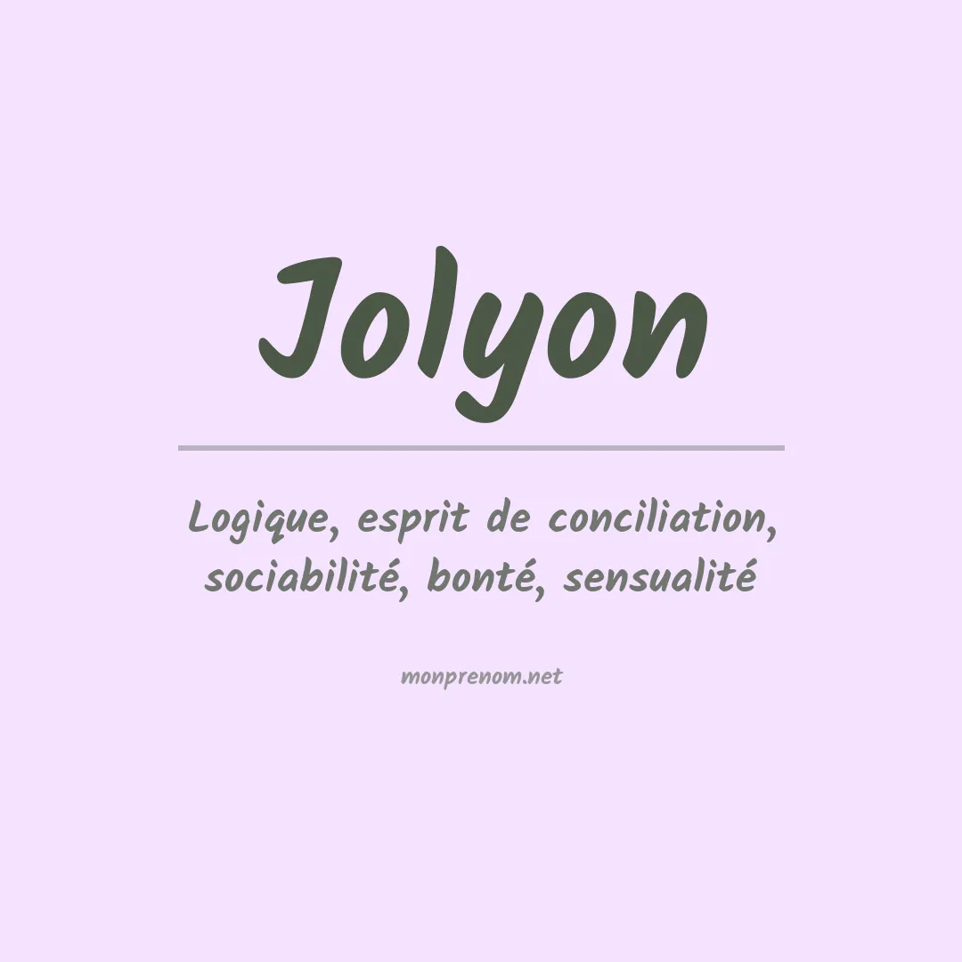 Signification du prénom Jolyon