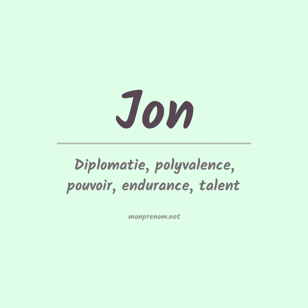 Prénom Jon