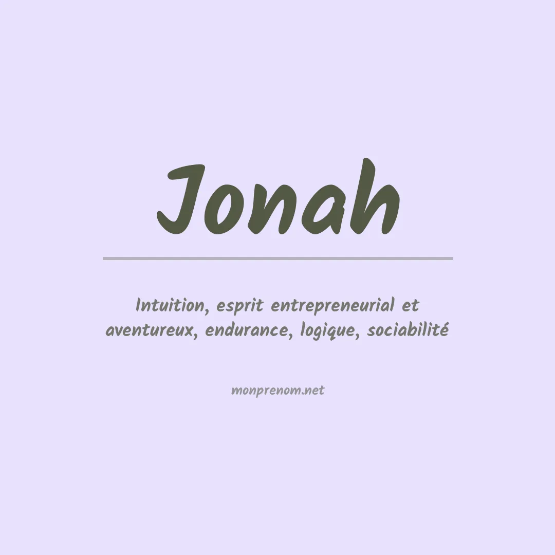 Prénom Jonah