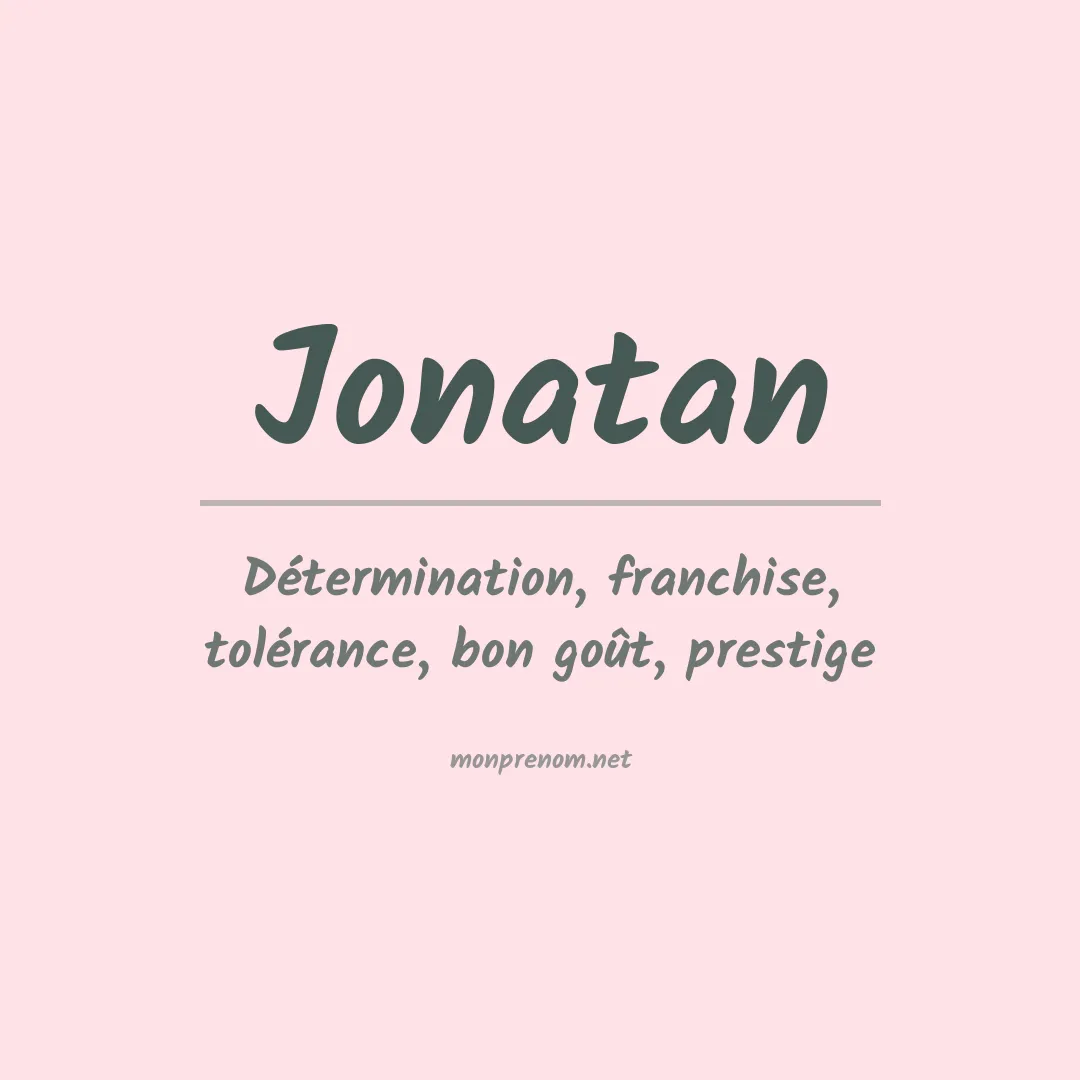 Prénom Jonatan