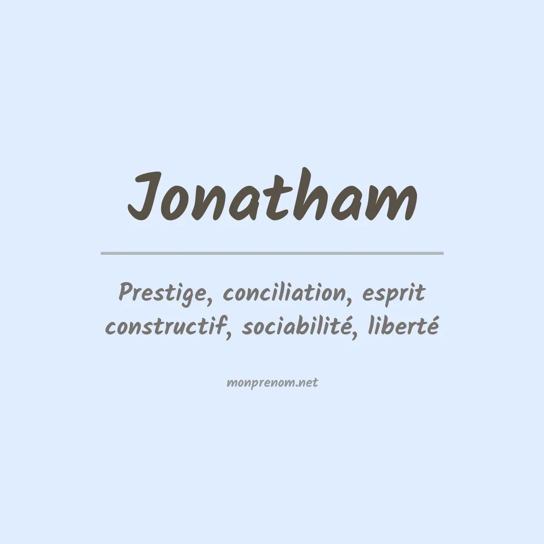 Prénom Jonatham