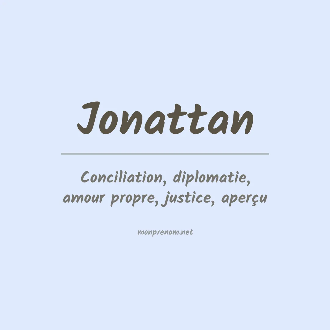 Signification du prénom Jonattan