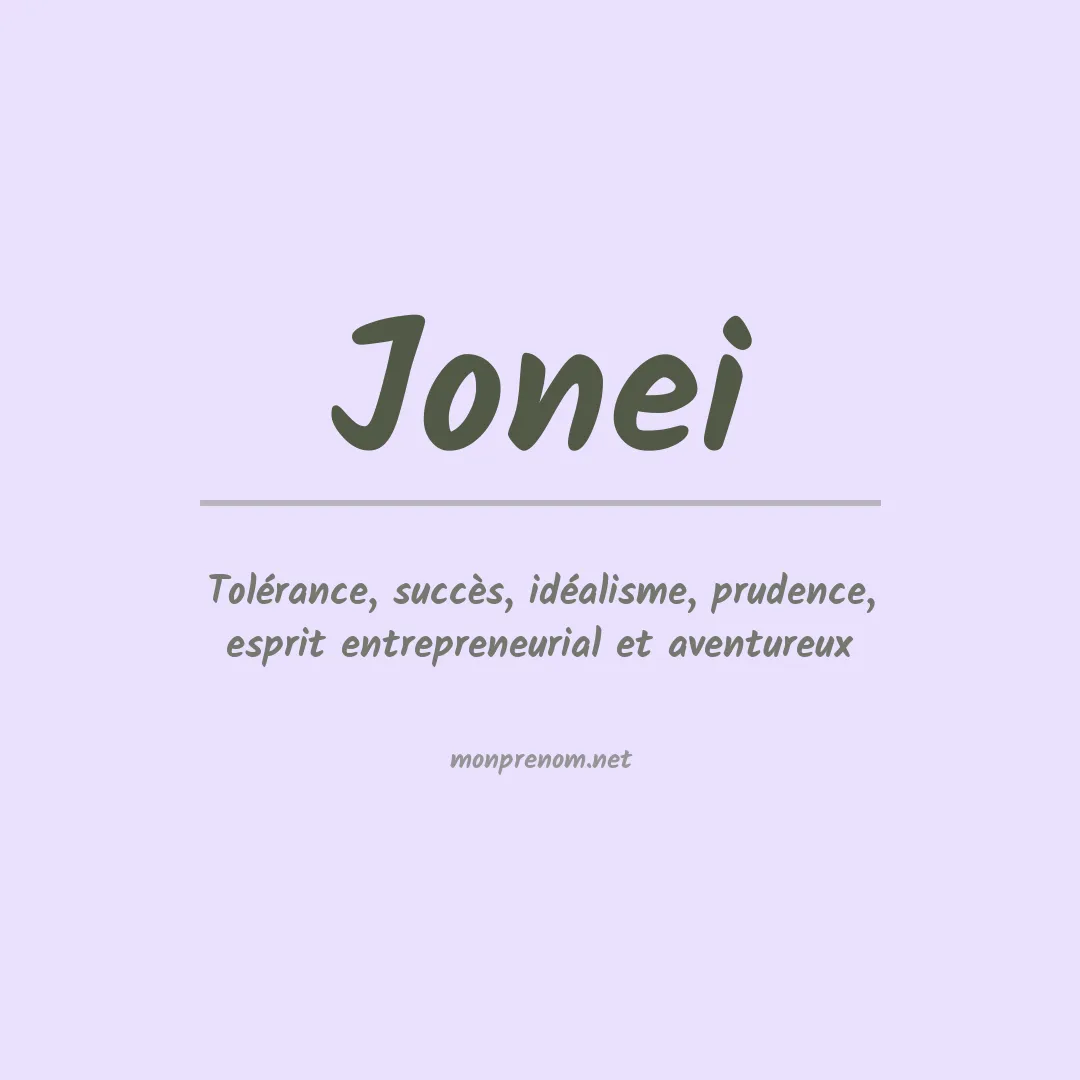 Prénom Jonei