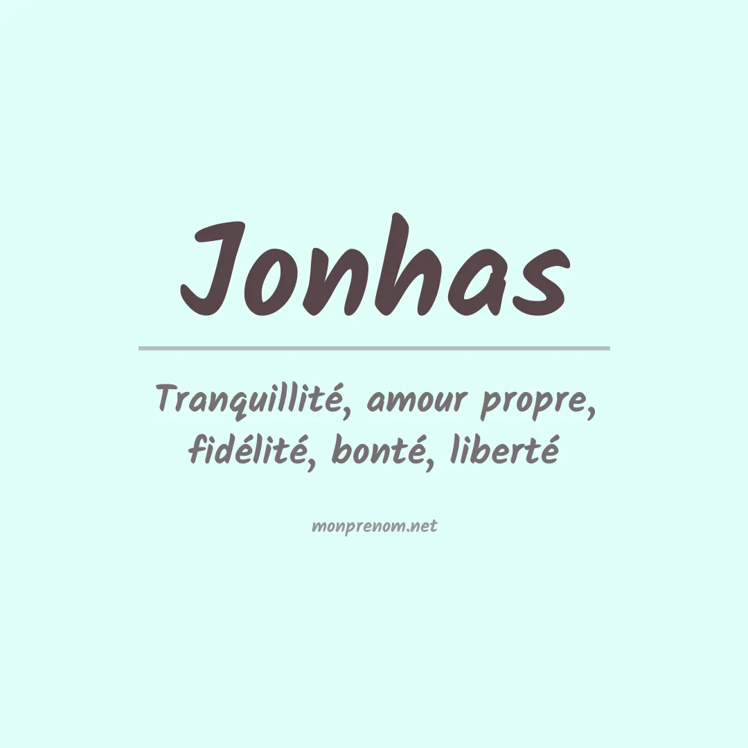Prénom Jonhas