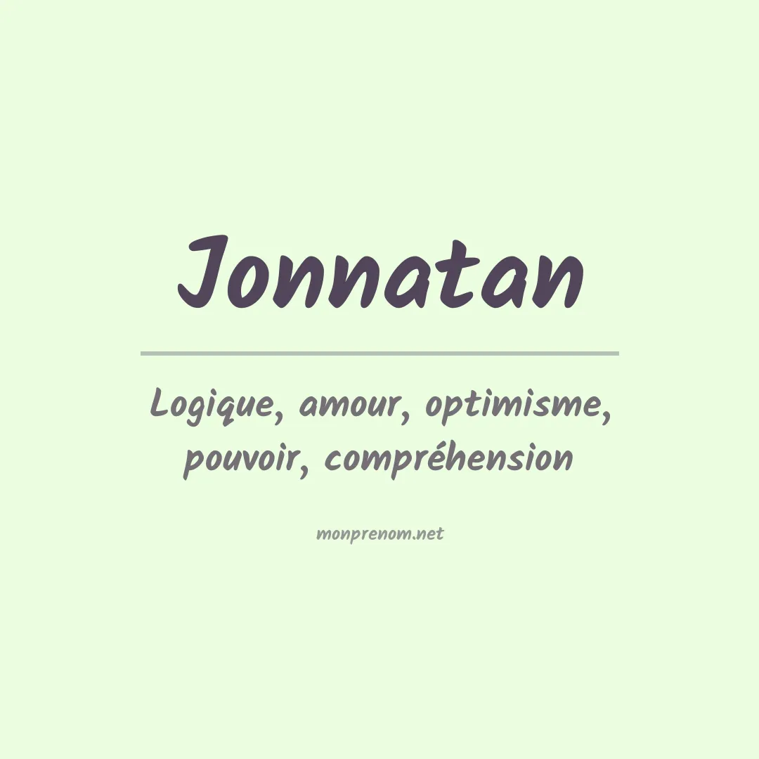 Prénom Jonnatan