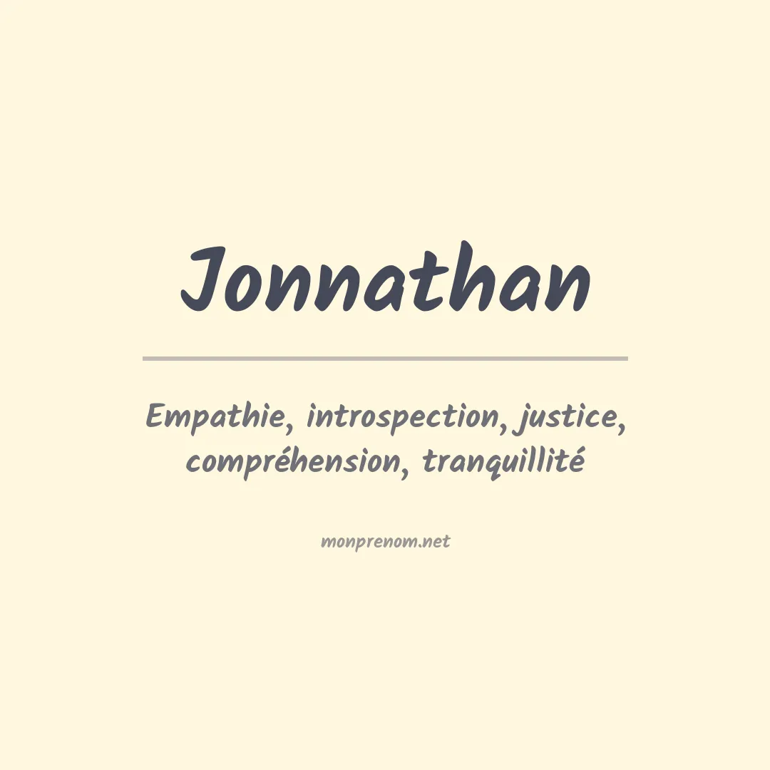 Prénom Jonnathan