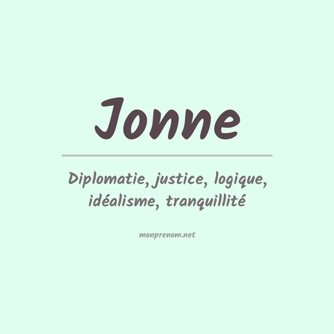 Prénom Jonne