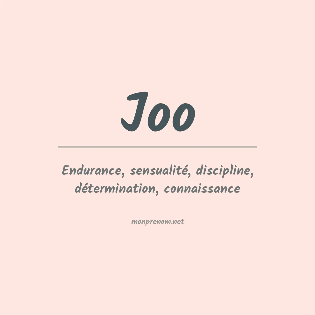 Prénom Joo