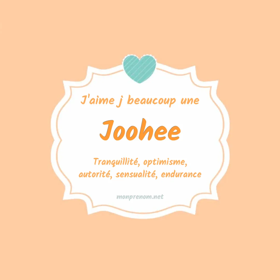 J'aime beaucoup Joohee