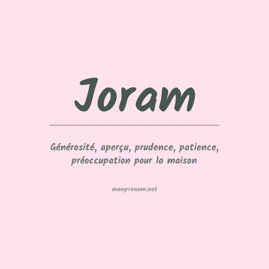 Prénom Joram