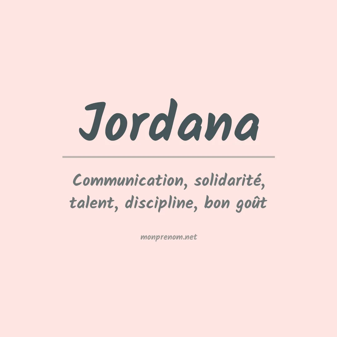 Prénom Jordana