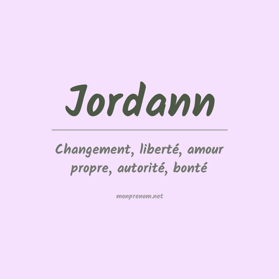 Prénom Jordann