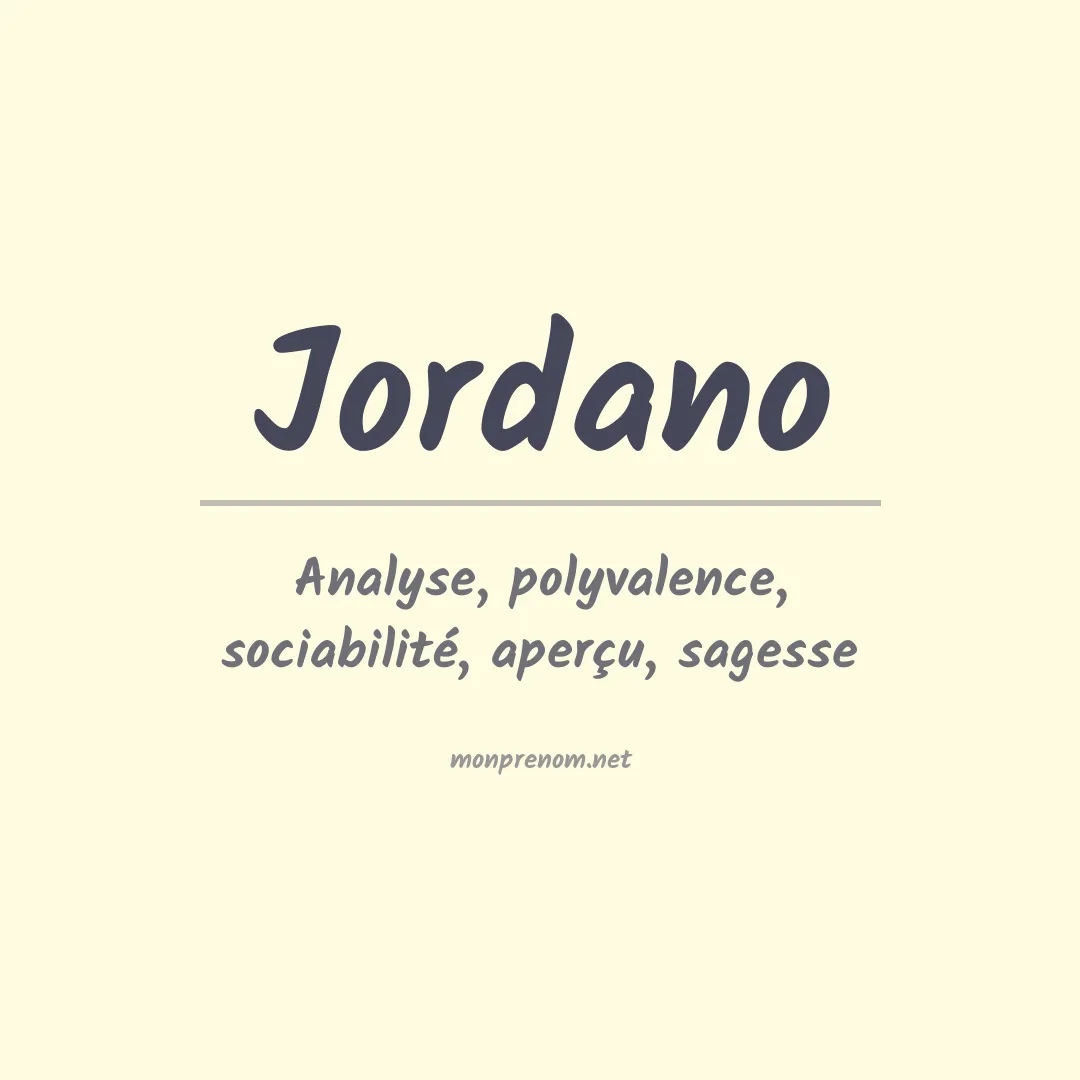 Prénom Jordano