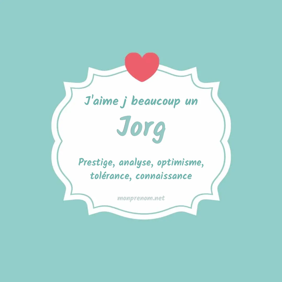 J'aime beaucoup Jorg