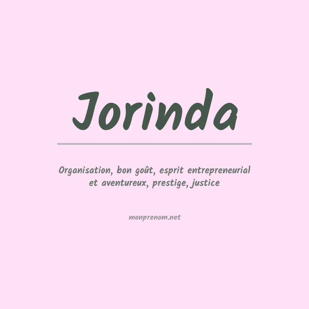 Signification du prénom Jorinda