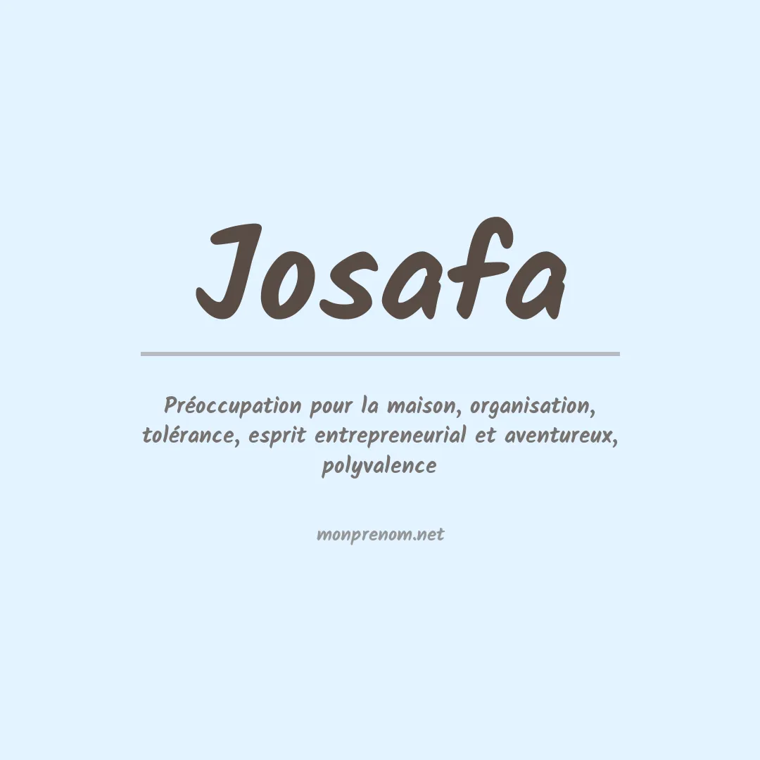 Prénom Josafa