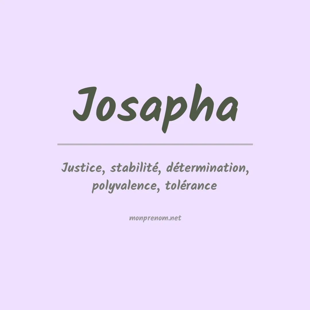Prénom Josapha