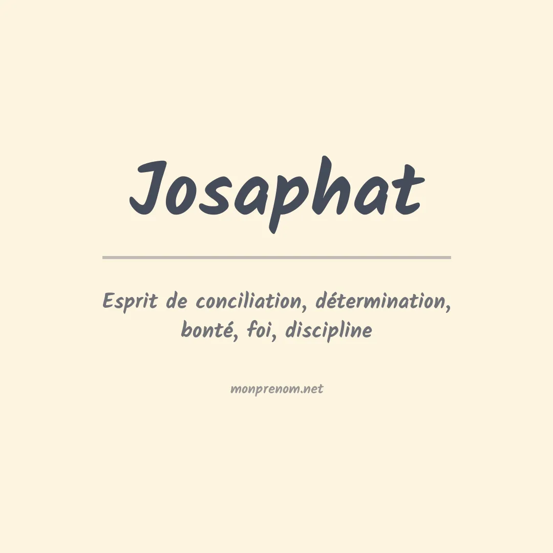 Prénom Josaphat
