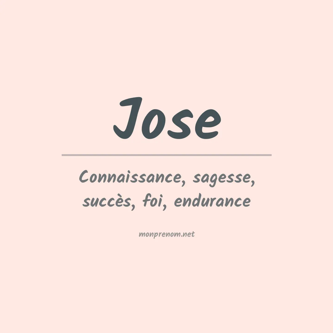 Prénom Jose