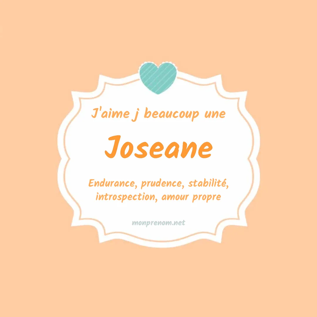 J'aime beaucoup Joseane