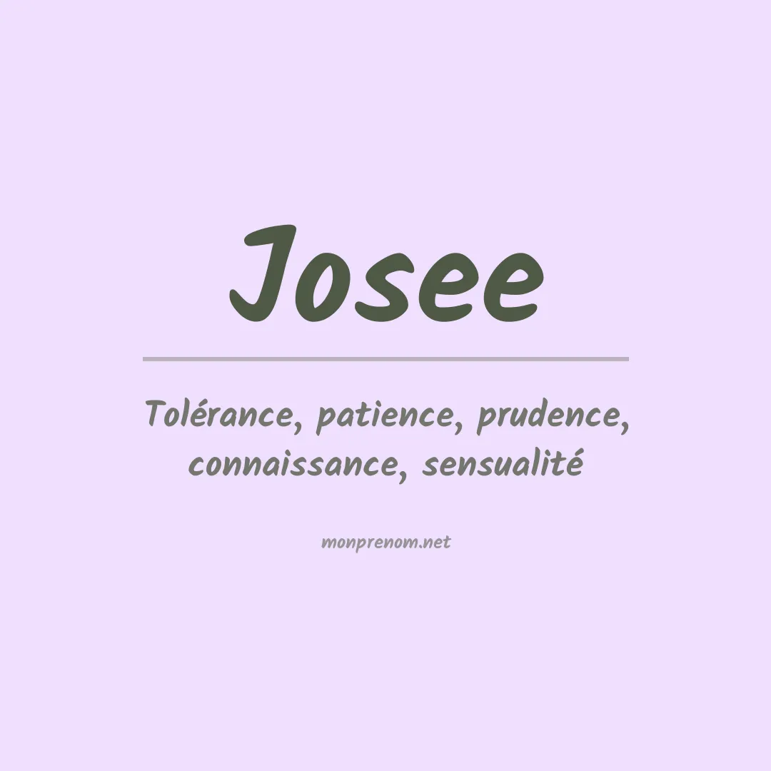 Prénom Josee