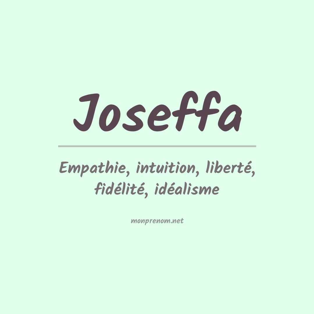 Prénom Joseffa