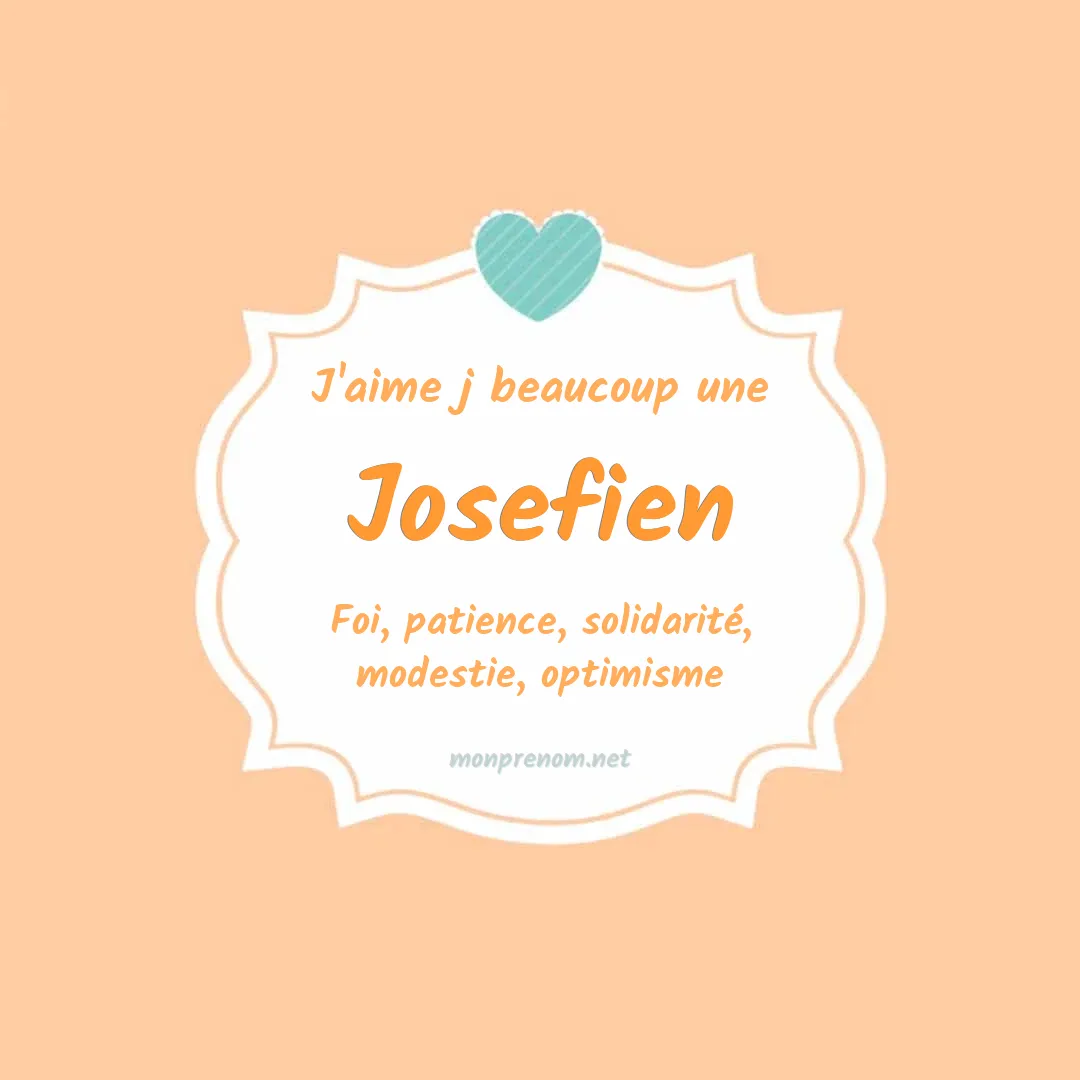 J'aime beaucoup Josefien