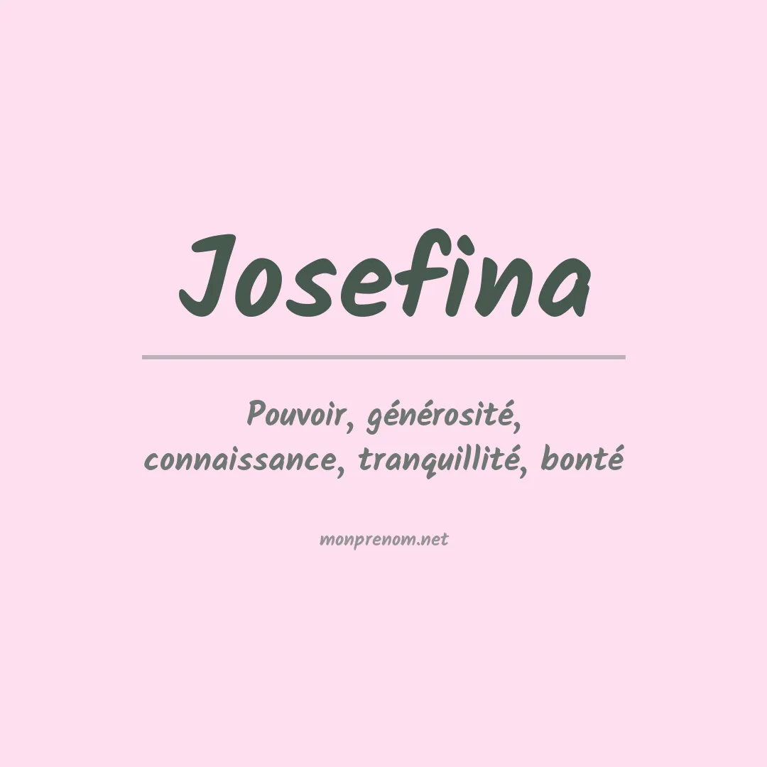 Signification du prénom Josefina