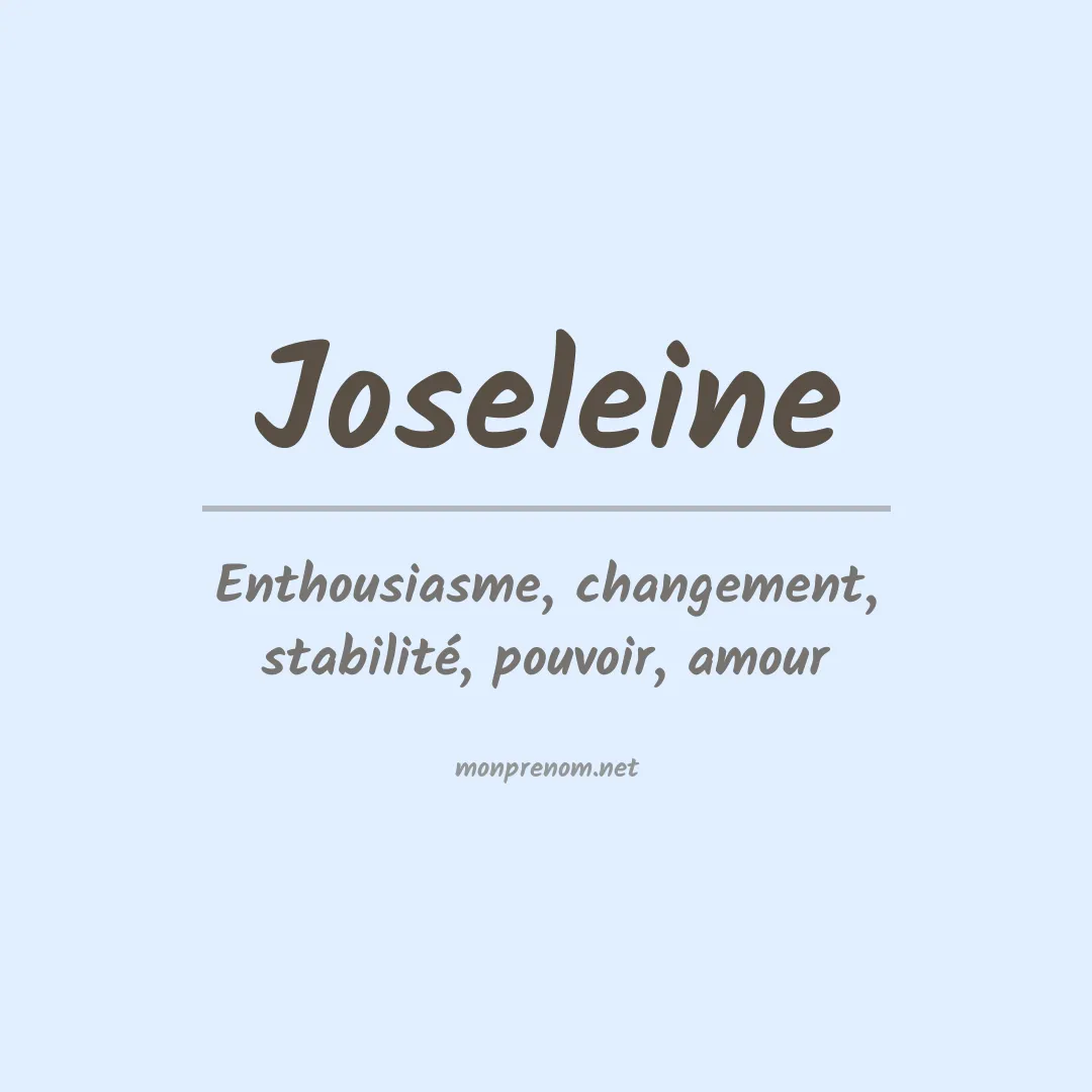 Prénom Joseleine