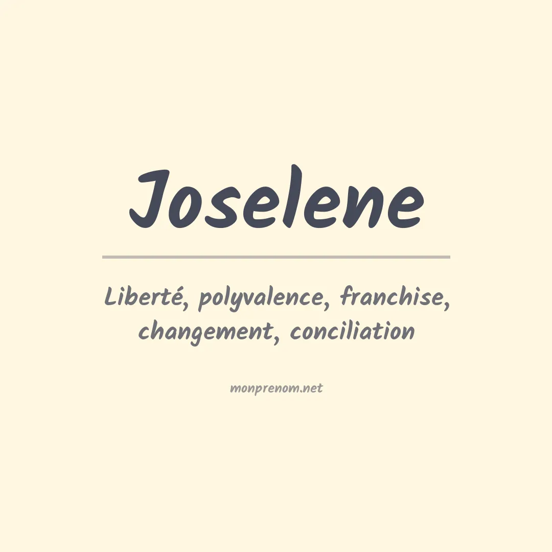 Prénom Joselene