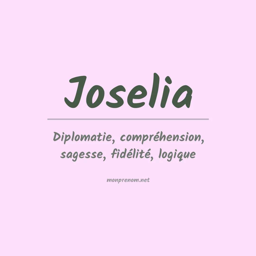 Prénom Joselia