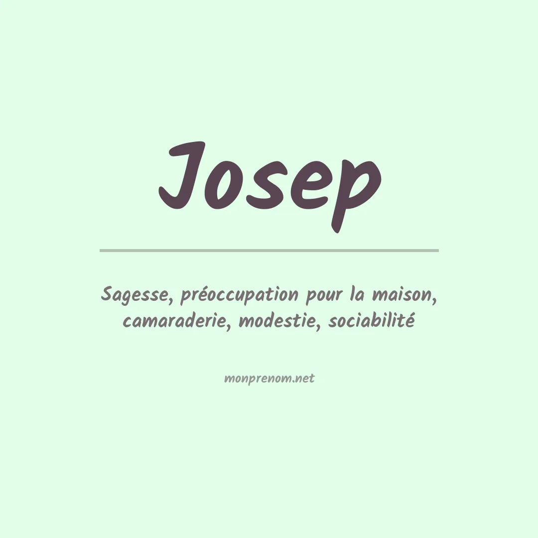 Prénom Josep