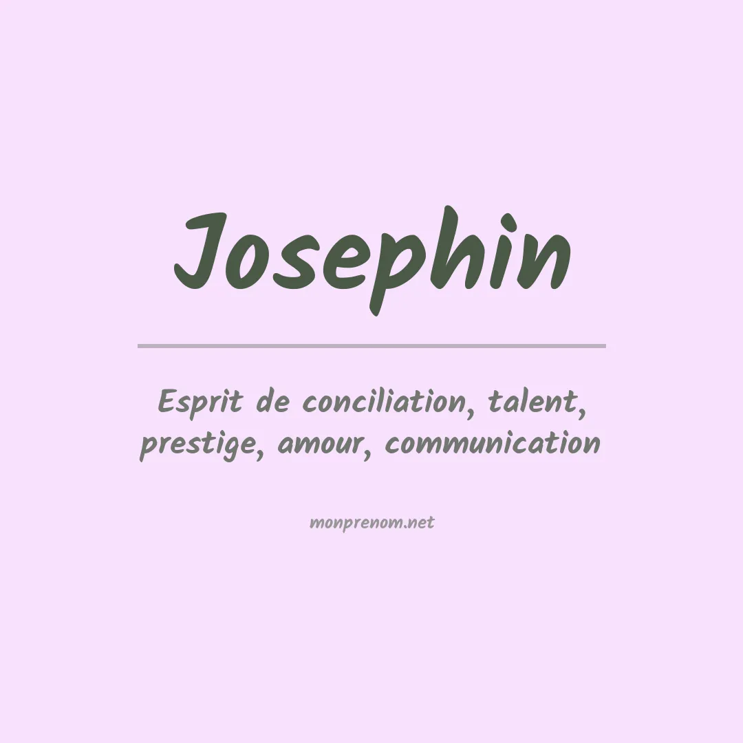 Signification du prénom Josephin