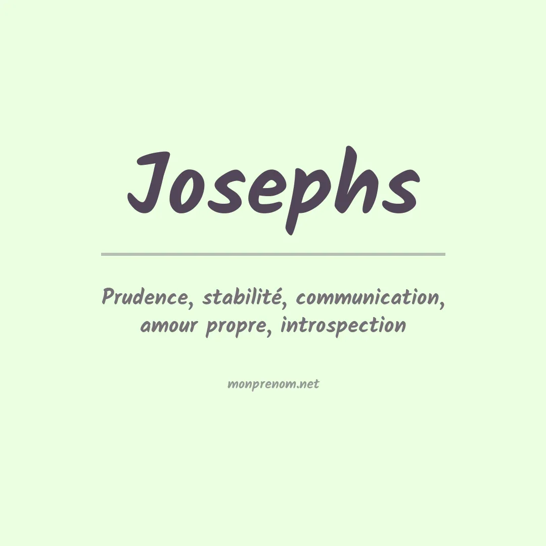 Prénom Josephs