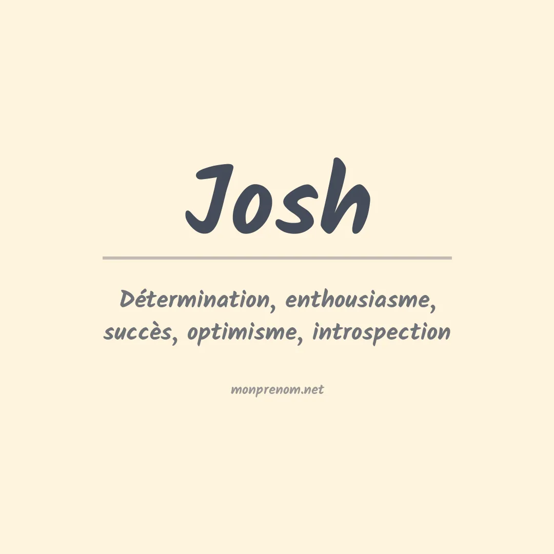 Prénom Josh