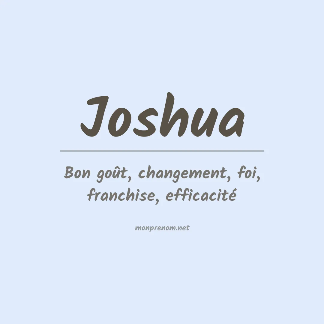 Prénom Joshua