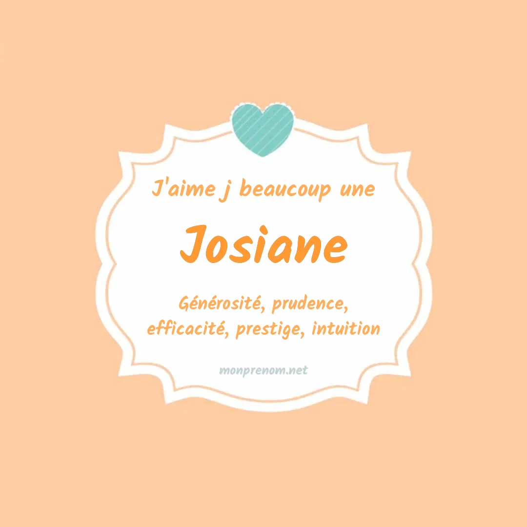 J'aime beaucoup Josiane