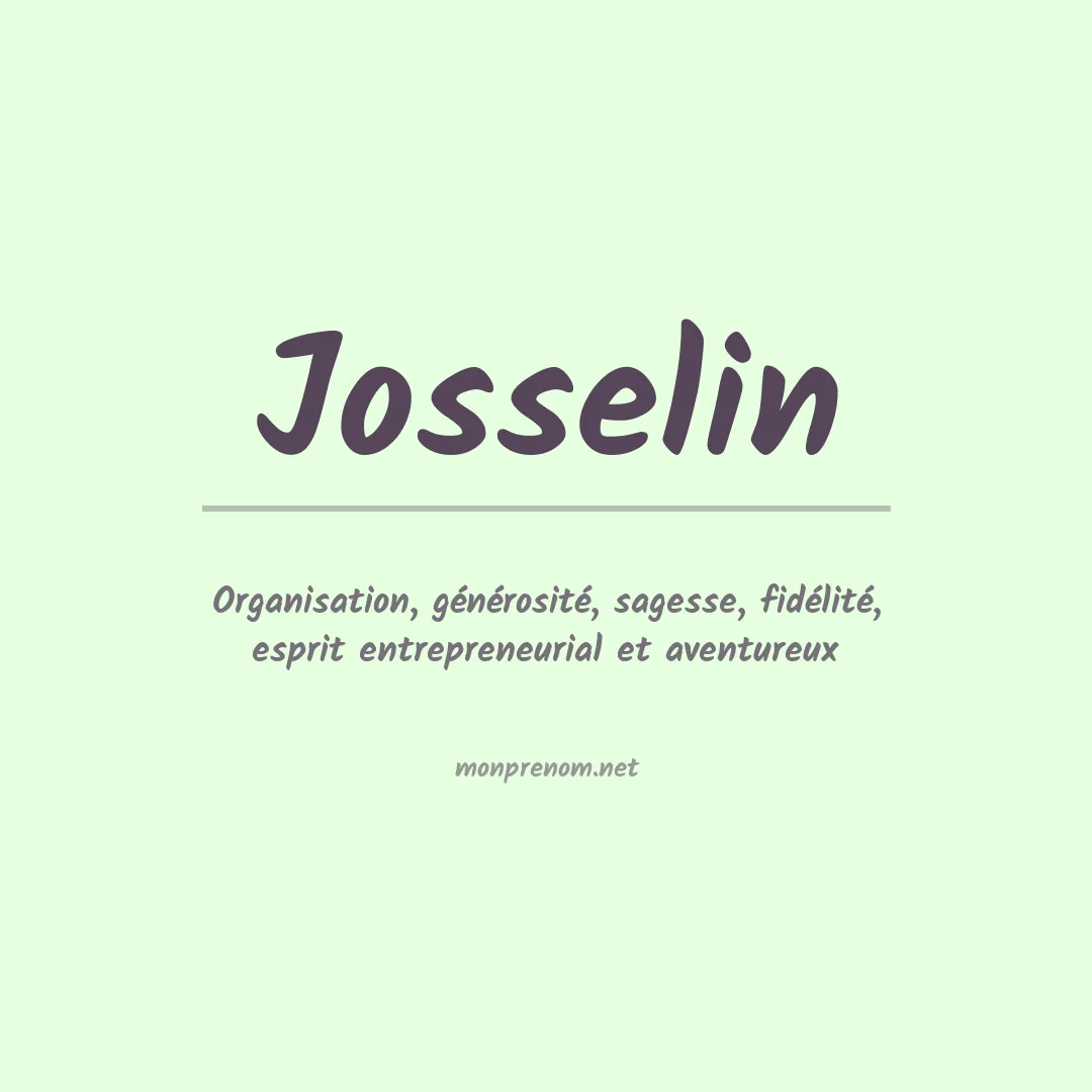 Prénom Josselin